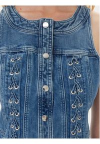 Guess Sukienka 175261 Niebieski Classic Fit. Kolor: niebieski. Materiał: bawełna #5