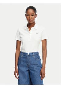 Tommy Jeans Polo DW0DW22820 Kremowy Regular Fit. Typ kołnierza: polo. Kolor: kremowy. Materiał: bawełna #1