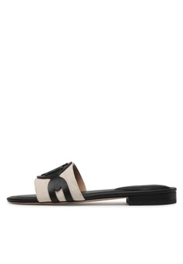 Lauren Ralph Lauren - LAUREN RALPH LAUREN Klapki Alegra 802826823004 Beżowy. Kolor: beżowy. Materiał: materiał