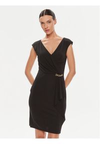 Rinascimento Sukienka koktajlowa CFC0019373002 Czarny Regular Fit. Kolor: czarny. Materiał: syntetyk. Styl: wizytowy