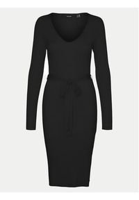 Vero Moda Sukienka dzianinowa Saba 10309320 Czarny Slim Fit. Kolor: czarny. Materiał: syntetyk #6