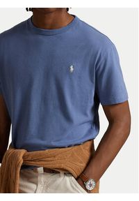 Polo Ralph Lauren T-Shirt 710916698029 Niebieski Regular Fit. Typ kołnierza: polo. Kolor: niebieski. Materiał: bawełna #5
