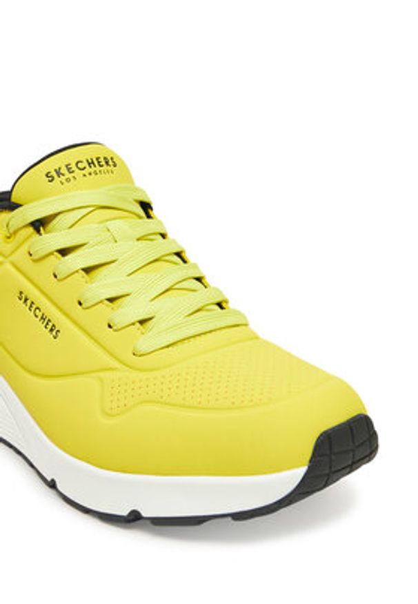 skechers - Skechers Sneakersy Uno - Stand On Air 52458/NYLM Żółty. Kolor: żółty. Materiał: skóra