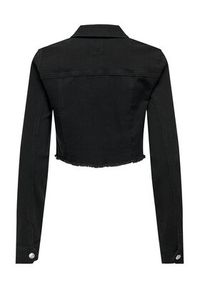 only - ONLY Kurtka jeansowa Woder 15256098 Czarny Regular Fit. Kolor: czarny. Materiał: bawełna #7