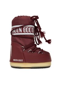 Śniegowce Moon Boot. Kolor: czerwony. Materiał: nylon