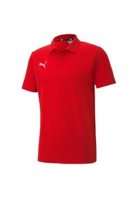 Podkoszulek Puma teamGOAL 23 Casuals Polo, Mężczyźni. Typ kołnierza: polo. Kolor: czerwony. Materiał: materiał, bawełna