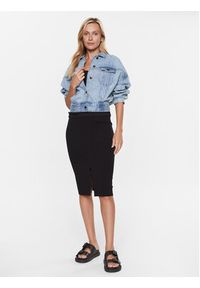Calvin Klein Jeans Spódnica ołówkowa J20J221437 Czarny Slim Fit. Kolor: czarny. Materiał: syntetyk