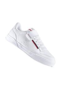 Buty do chodzenia dla dzieci Kappa Marabu II. Zapięcie: rzepy. Kolor: czerwony, biały, wielokolorowy. Materiał: tkanina, materiał, syntetyk. Szerokość cholewki: normalna. Sport: turystyka piesza