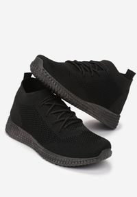 Born2be - Czarne Buty Sportowe Marza. Nosek buta: okrągły. Kolor: czarny. Materiał: materiał. Szerokość cholewki: normalna