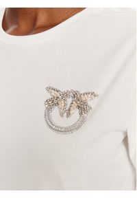 Pinko - PINKO T-Shirt Quentin 103320 A2RN Biały Regular Fit. Kolor: biały. Materiał: bawełna #3