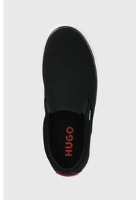 Hugo - HUGO tenisówki Dyer damskie kolor czarny. Nosek buta: okrągły. Kolor: czarny. Materiał: guma #4