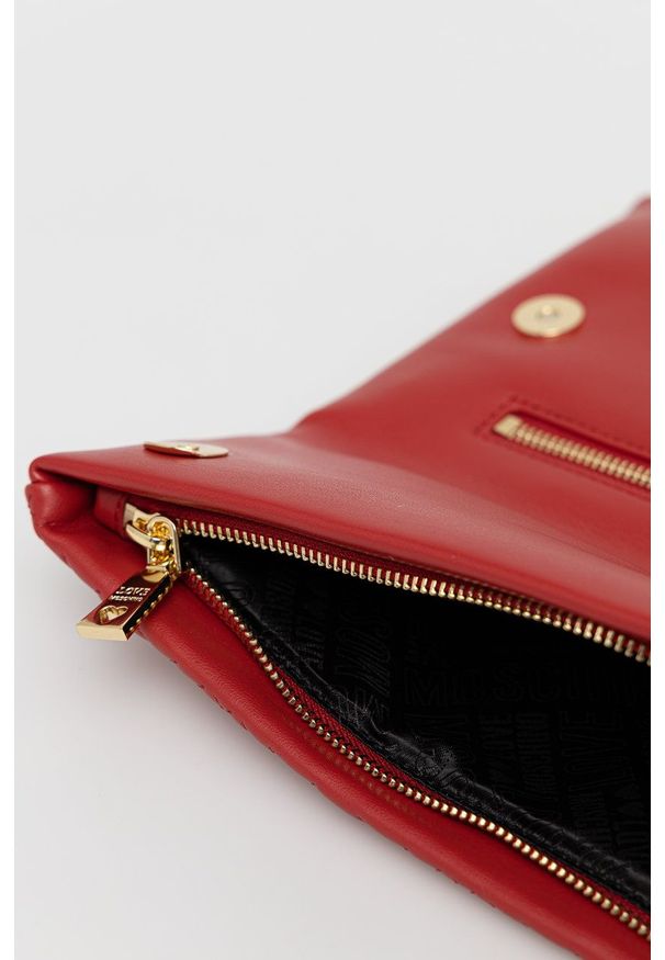 Love Moschino - Torebka. Kolor: czerwony