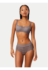 Triumph Biustonosz z fiszbiną Illusion 10219845 Szary. Kolor: szary. Materiał: syntetyk #4
