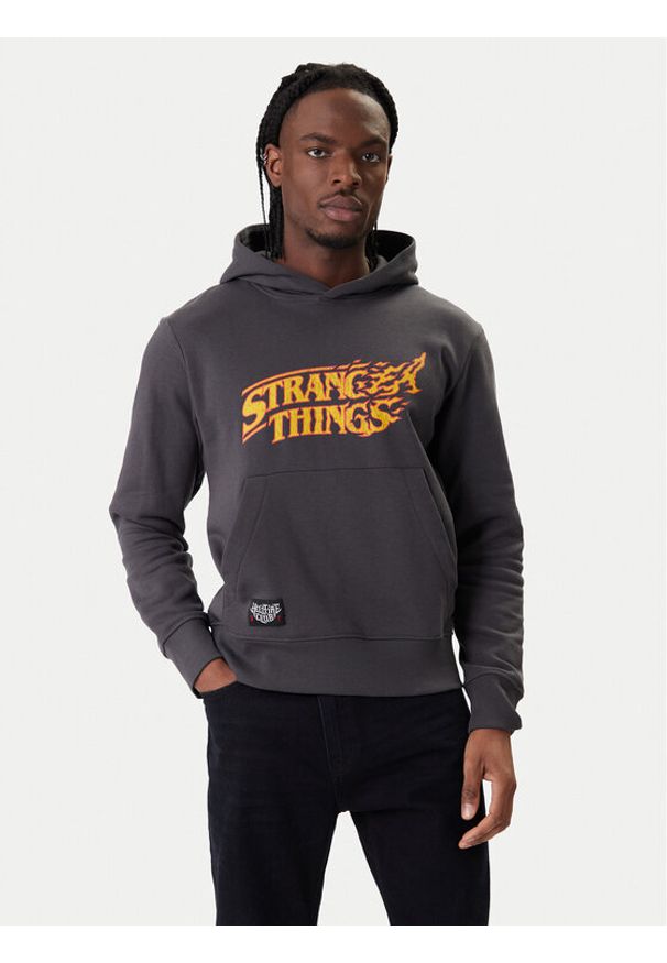 Jack & Jones Bluza Stranger Things 12291655 Szary Relaxed Fit. Kolor: szary. Materiał: syntetyk