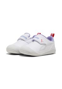 Puma - Sneakersy dla małych dzieci Kitten PUMA White Silver Mist Fierce Red Gray. Kolor: czerwony, szary, biały, wielokolorowy. Sport: turystyka piesza