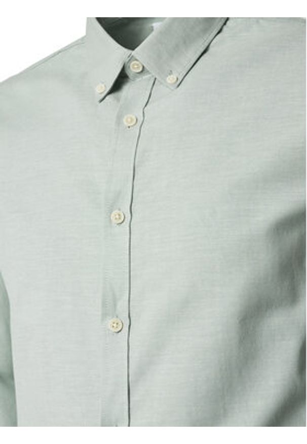 Lindbergh Koszula 30-203174 Zielony Slim Fit. Kolor: zielony. Materiał: bawełna
