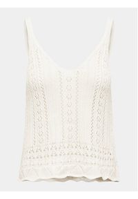 only - ONLY Top Lyzet 15277573 Écru Regular Fit. Materiał: syntetyk, bawełna #3
