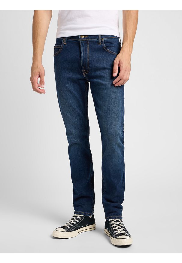 Lee - LEE MĘSKIE SPODNIE JEANSOWE LEE RIDER DARK USED 112360201