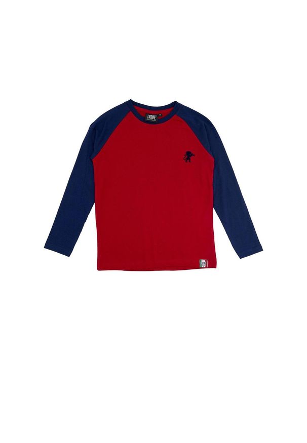 LEONE 1947 APPAREL - Dziecięca koszulka Leone z długim reglanowym rękawem College. Kolor: czerwony, brązowy, wielokolorowy. Długość: długie. Sport: joga i pilates