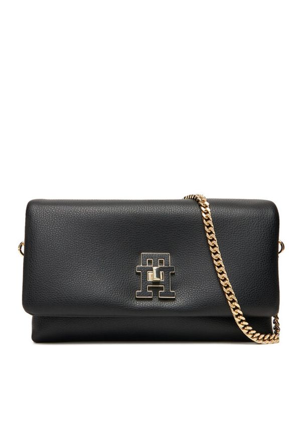 TOMMY HILFIGER - Tommy Hilfiger Torebka Th Modern Mini Crossover AW0AW17462 Czarny. Kolor: czarny. Materiał: skórzane