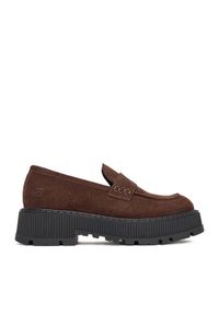 G-Star RAW - G-Star Raw Loafersy EO-HAYAT-9001-25 Brązowy. Kolor: brązowy. Materiał: zamsz, skóra
