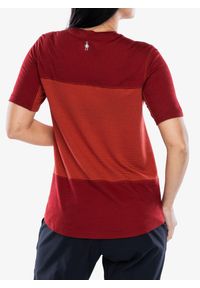Koszulka na rower damska Smartwool Mountain Bike Short Sleeve Jersey. Kolor: czerwony. Materiał: jersey. Sport: kolarstwo
