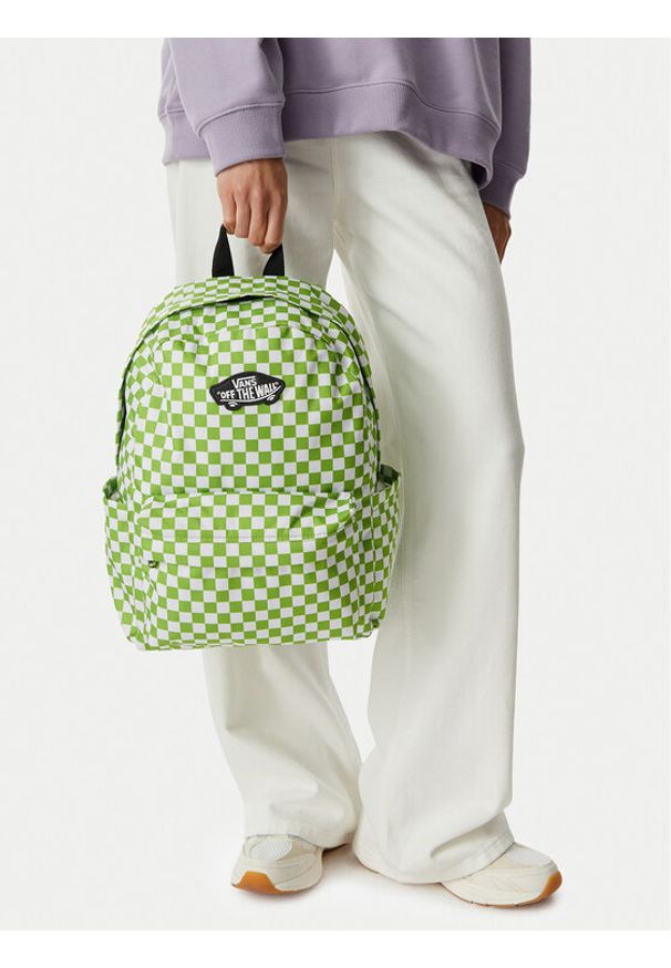 Vans Plecak Old Skool Grom VN000J3KFPB1 Zielony jasny. Kolor: zielony. Materiał: materiał