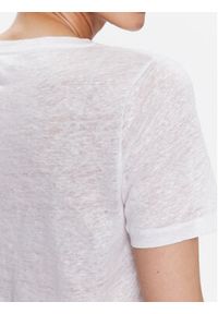 Calvin Klein T-Shirt K20K205551 Biały Regular Fit. Kolor: biały. Materiał: len #3