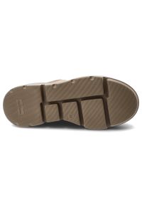 CheBello - Sneakersy damsie Chebello, cholewka ze skóry naturalnej o gładkim wykończeniu z metalowymi przelotkami i sznurowaniem oraz ozdobnymi chwostami, beżow. Okazja: na co dzień. Kolor: beżowy. Materiał: skóra. Szerokość cholewki: normalna. Wzór: gładki. Obcas: na platformie. Styl: casual #4