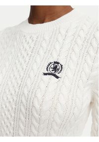 Tommy Jeans Sweter DW0DW22933 Biały Regular Fit. Kolor: biały. Materiał: bawełna #4