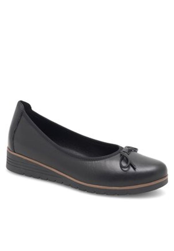 Lasocki Baleriny EST-TOMBA-01 Czarny. Kolor: czarny. Materiał: skóra