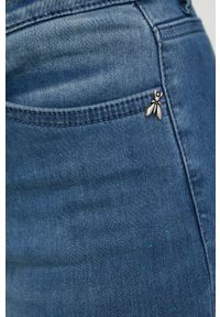 Patrizia Pepe jeansy damskie medium waist. Kolor: niebieski #4