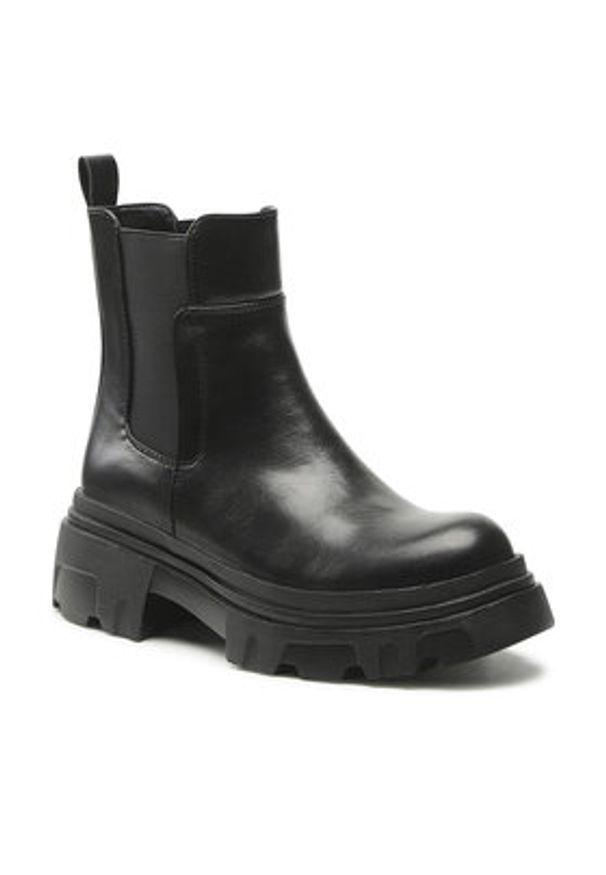 Jenny Fairy Sztyblety WS9186-01 Czarny. Kolor: czarny. Materiał: skóra