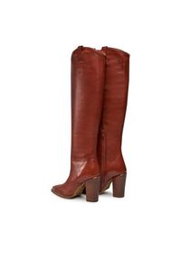 Bronx Kozaki High boots 14165-JJ Brązowy. Kolor: brązowy. Materiał: skóra #4