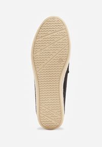 Renee - Czarne Mokasyny z Plecionką w Stylu Boho Galenatea. Okazja: na co dzień, do pracy. Kolor: czarny. Materiał: jeans. Wzór: aplikacja. Sezon: lato. Styl: boho #7