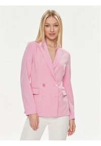 ViCOLO Marynarka TB0080 Różowy Regular Fit. Kolor: różowy. Materiał: syntetyk