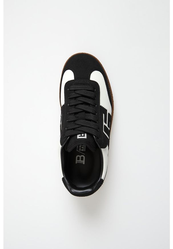 Balmain - Sneakersy damskie skórzane BALMAIN. Materiał: skóra