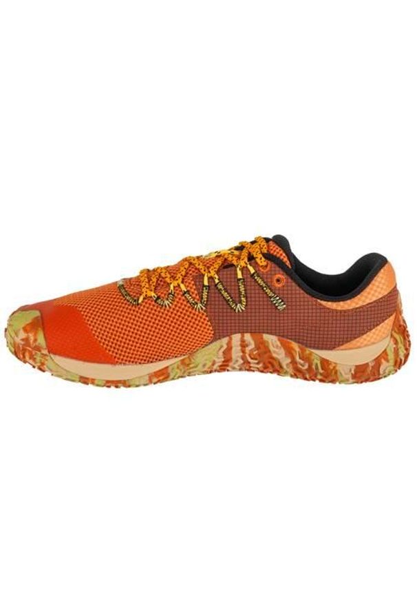 Buty do biegania męskie Merrell Trail Glove 7. Kolor: pomarańczowy. Materiał: guma, materiał, tkanina, syntetyk
