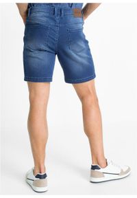 Długie szorty dżinsowe ze stretchem Regular Fit bonprix niebieski "bleached”. Kolor: niebieski. Długość: długie #5
