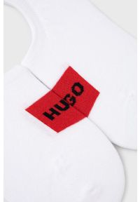 Hugo - HUGO skarpetki (2-pack) 50468123 męskie kolor biały. Kolor: biały #2