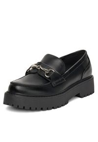 DeeZee Loafersy 18638-14 Czarny. Kolor: czarny. Materiał: syntetyk, materiał