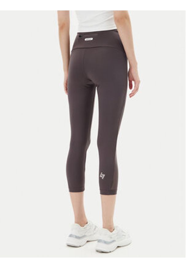 EA7 Emporio Armani Legginsy 7W000239 AF12627 U6278 Brązowy Slim Fit. Kolor: brązowy. Materiał: syntetyk