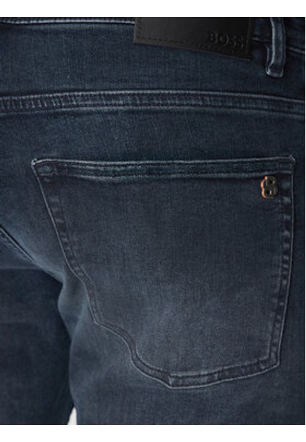 BOSS Jeansy Delaware Bo 50534556 Granatowy Slim Fit. Kolor: niebieski