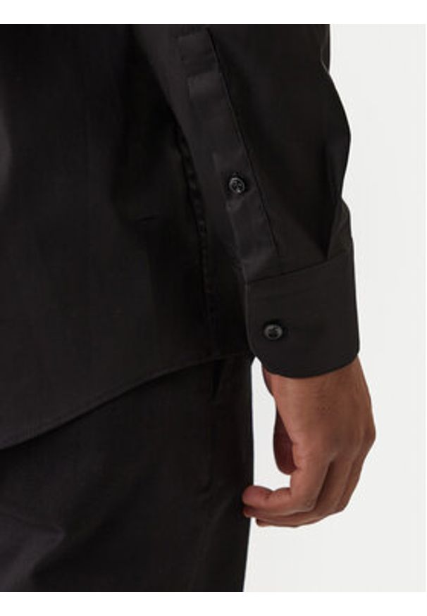 BOSS Koszula H-Hank 50550653 Czarny Slim Fit. Kolor: czarny. Materiał: bawełna