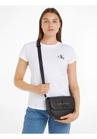 Calvin Klein Jeans Torebka Sculpted Saddle Bag22 Mono K60K611223 Czarny. Kolor: czarny. Materiał: skórzane #3