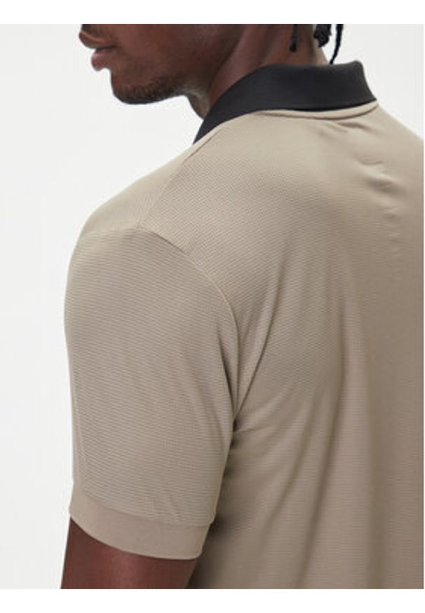 BOSS Polo Palle 50543348 Beżowy Slim Fit. Typ kołnierza: polo. Kolor: beżowy. Materiał: syntetyk