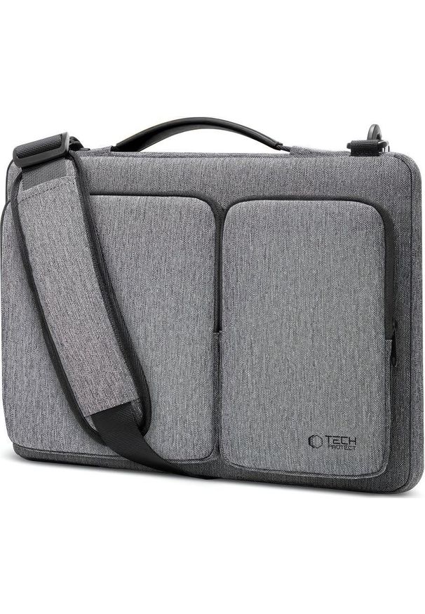 TECH-PROTECT - Torba Tech-Protect Defender Bag Laptop 13-14 szary. Kolor: szary. Materiał: materiał. Styl: elegancki, casual