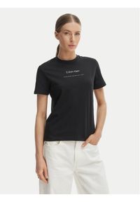 Calvin Klein Jeans T-Shirt Classic LV047C811G Czarny Regular Fit. Kolor: czarny. Materiał: bawełna #1