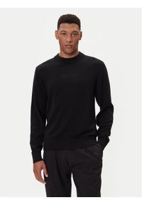 Karl Lagerfeld Jeans Sweter A4M18033 Czarny Regular Fit. Kolor: czarny. Materiał: bawełna