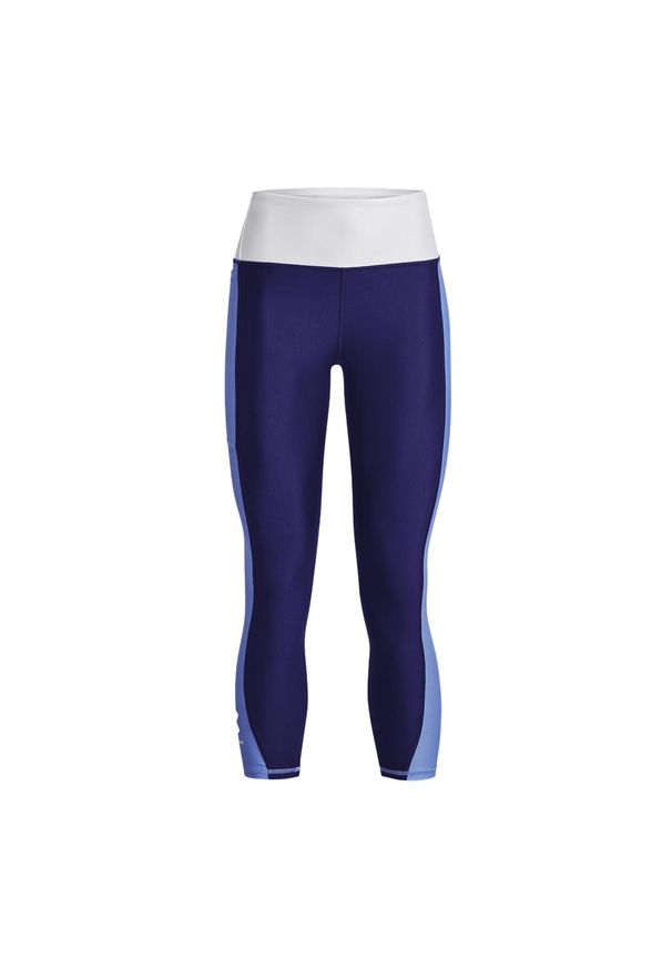 Legginsy fitness damskie Under Armour Blocked Ankle. Kolor: niebieski. Sport: fitness